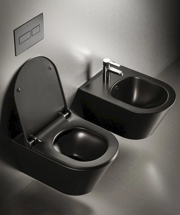 AVVA WC wiszące, Rimless, 35,5x53cm, czarny mat #2