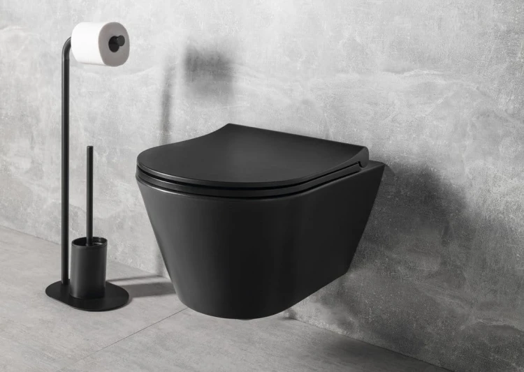 AVVA WC wiszące, Rimless, 35,5x53cm, czarny mat #3