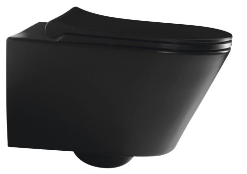 AVVA CLEANWASH WC wiszące z funkcją bidetu, Rimless, 35,5x53cm, czarny mat #2