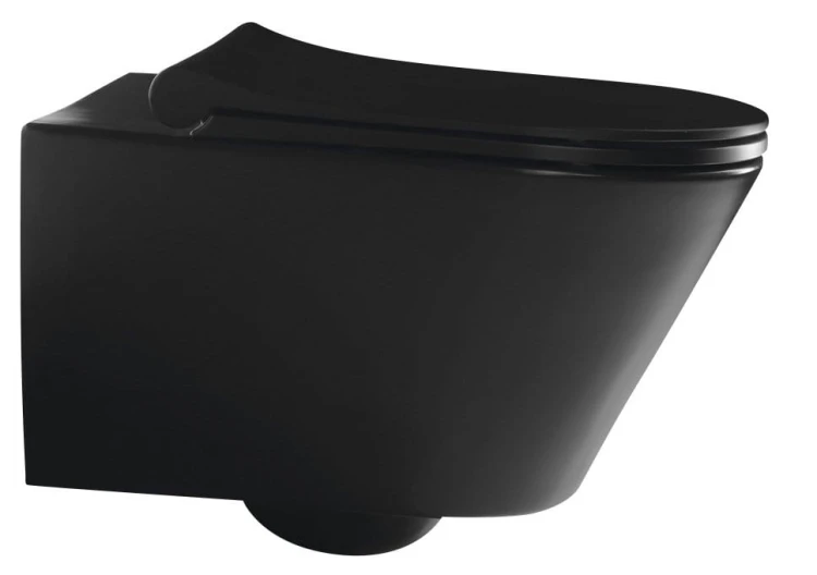 AVVA CLEANWASH WC wiszące z funkcją bidetu, Rimless, 35,5x53cm, czarny mat #2