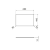 Rysunek techniczny - Blat Rockstone 680x12x445mm, biały mat