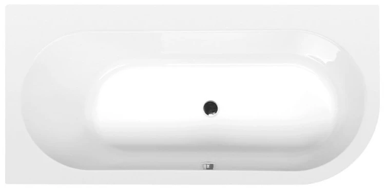 ASTRA L SLIM wanna asymetryczna 165x80x48cm, biała #3
