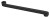 Wylewka, 320mm, płaska, czarny mat