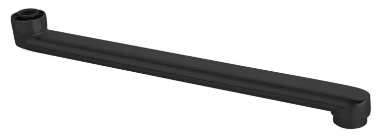 Wylewka, 320mm, płaska, czarny mat