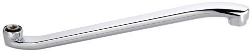 Wylewka, 370mm, płaska, chrom