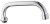Wylewka uniwersalna, 176mm, typ-U, chrom