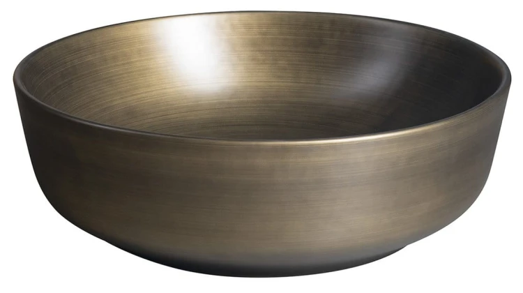 PRIORI umywalka ceramiczna nablatowa, średnica 41,5cm, brąz #5