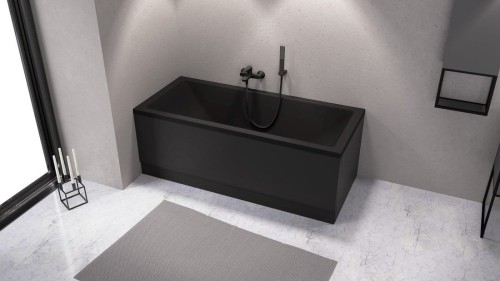 CLEO wanna prostokątna 180x80x48cm, czarny mat #2