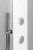 SPIRIT ROUND panel prysznicowy z baterią termostatyczną 250x1550mm, biały #8