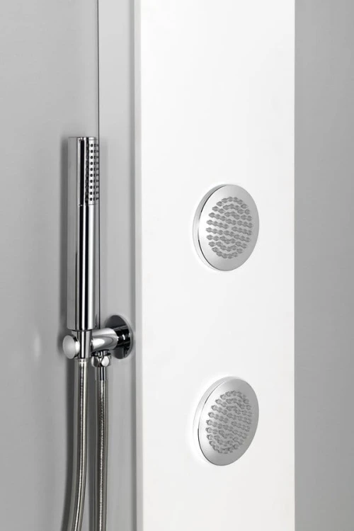 SPIRIT ROUND panel prysznicowy z baterią termostatyczną 250x1550mm, biały #8