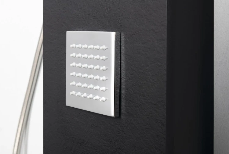 SPIRIT SQUARE panel prysznicowy z baterią termostatyczną 250x1550mm, czarny #5