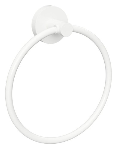X-ROUND WHITE wieszak na ręczniki koło, biały mat