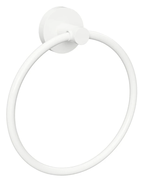 X-ROUND WHITE wieszak na ręczniki koło, biały mat