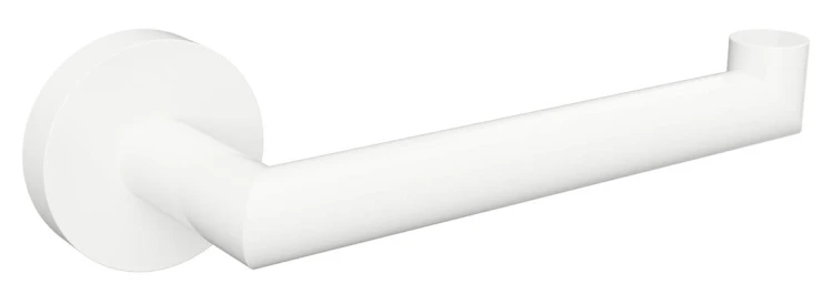 X-ROUND WHITE wieszak na papier toaletowy, biały mat