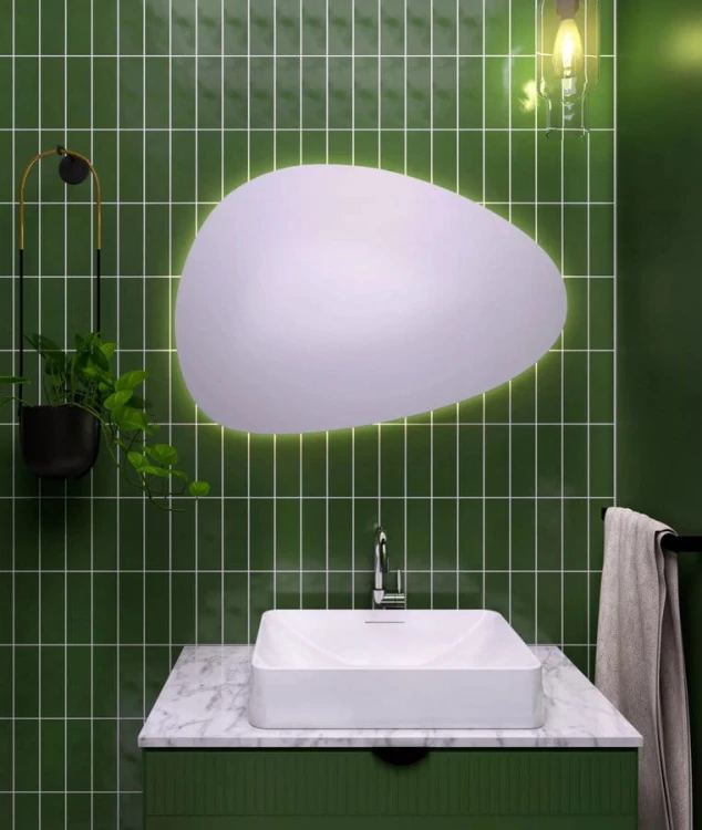 STEN LED lustro z oświetleniem 80x55cm #2