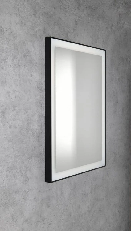 GANO lustro z oświetleniem LED 60x80cm, czarny #4