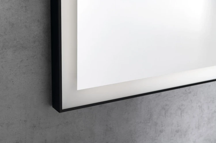 GANO lustro z oświetleniem LED 60x80cm, czarny #5