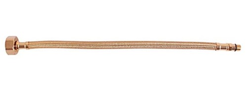 Wąż przyłączeniowy nierdzewny M10x3/8", 35cm, złoto #2