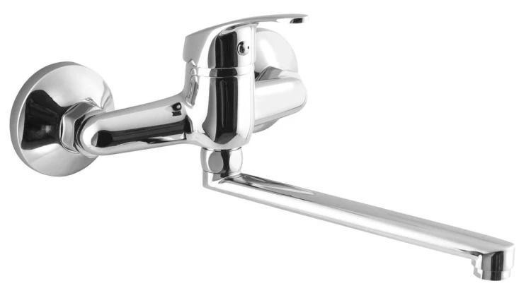 AQUALINE 35 bateria ścienna, uchwyt płaski 220mm, chrom