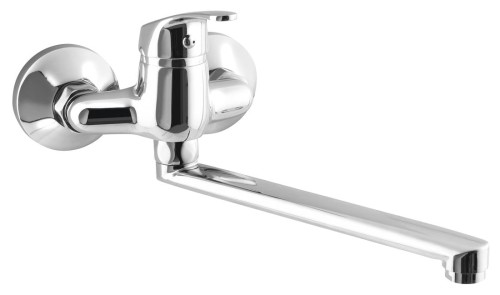 AQUALINE 35 bateria ścienna, rozstaw 100mm, uchwyt płaski 220mm, chrom