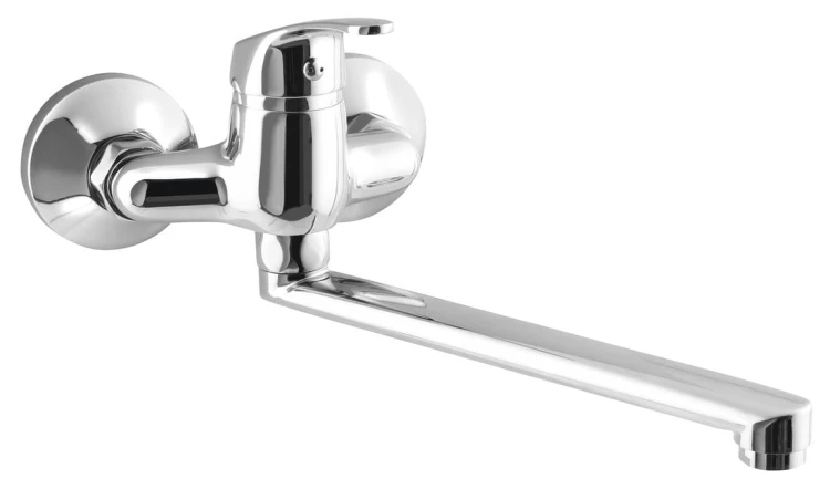 AQUALINE 35 bateria ścienna, rozstaw 100mm, uchwyt płaski 220mm, chrom
