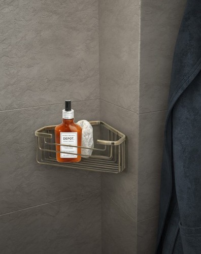 SMART półka narożna do kabiny prysznicowej, 200x80x151mm, brąz #2