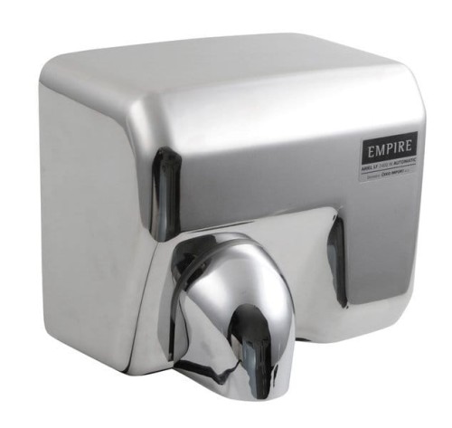 EMPIRE elektryczna suszarka do rąk, bezdotykowa 230 V, 2400 W, 278x243x213 mm, stal nierdzewna