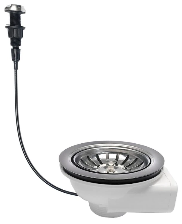 Odpływ zlewozmywakowy automatyczny 6/4", stal nierdzewna