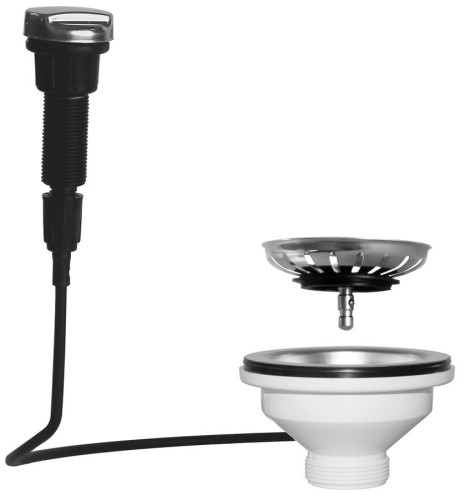 Odpływ zlewozmywakowy automatyczny 6/4", stal nierdzewna #2