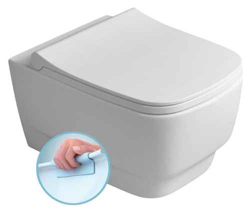 BELLO WC wiszące, Rimless, 35,5x53cm, biały