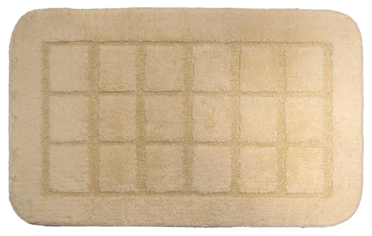 DELHI dywanik łazienkowy 50x80cm antypoślizgowa, 100% polyester, beżowy