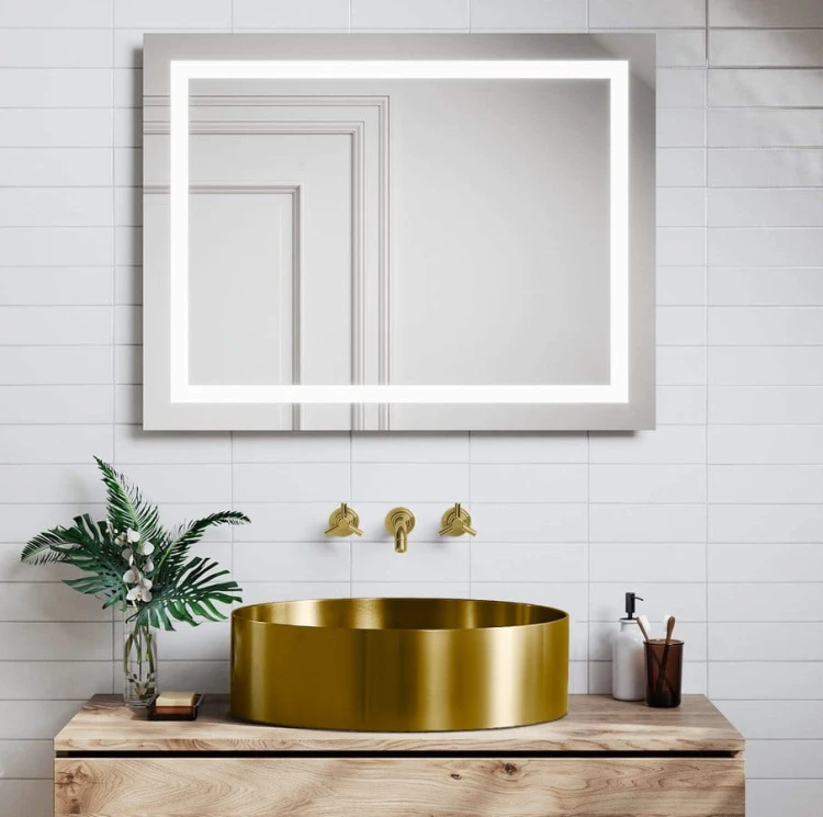 AURUM umywalka ze stali nierdzewnej, średnica 38cm, z korkiem, złoto mat #8