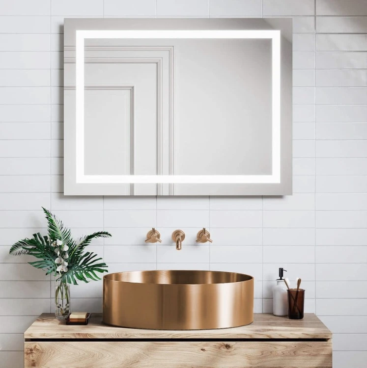 AURUM umywalka ze stali nierdzewnej, średnica 38cm, z korkiem, miedź mat #3