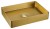 AURUM umywalka ze stali nierdzewnej 50x35,2cm, z korkiem, złoto mat