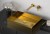 AURUM umywalka ze stali nierdzewnej 50x35,2cm, z korkiem, złoto mat #2