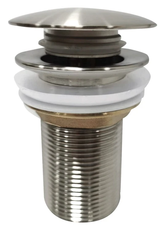 AURUM korek umywalkowy 5/4", klik-klak, stal nierdzewna mat