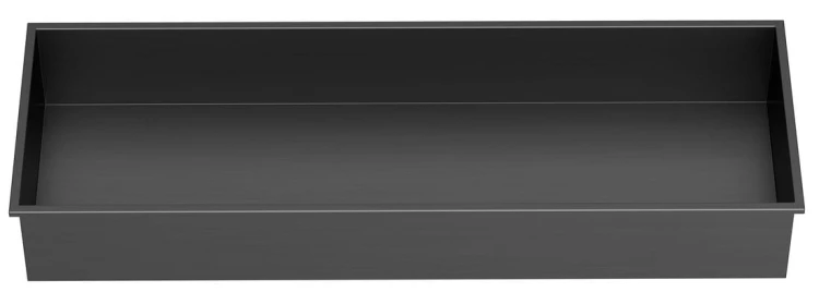 DENBO półka wpuszczana, 810x270mm, stal nierdzewna, gun metal #3
