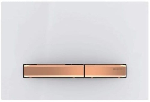 GEBERIT SIGMA50 Dual flush przycisk spłukujący, biały/różowe złoto