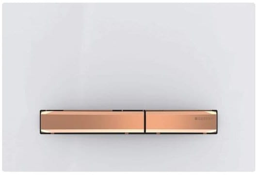 GEBERIT SIGMA50 Dual flush przycisk spłukujący, biały/różowe złoto