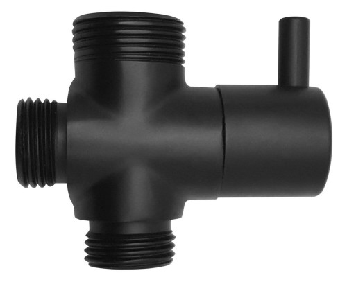 Przełącznik kolumny prysznicowej M1/2"-M1/2"xM3/4", czarny mat