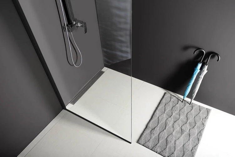 MODULAR SHOWER BLACK ścianka walk-in, montaż przy ścianie, 800 mm #2