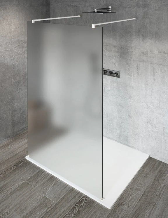 VARIOWHITE jednoczęściowa kabina przysznicowa Walk-In, szkło matowe, 700 mm