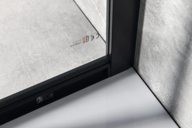 SIGMA SIMPLY BLACK kabina prysznicowa półokrągła 800x800mm, R550, szkło czyste #11