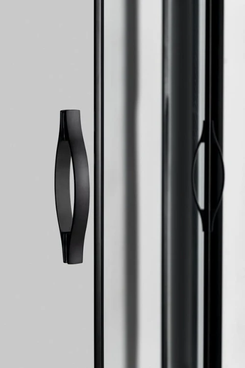 SIGMA SIMPLY BLACK kabina prysznicowa półokrągła 900x900mm, R550, szkło czyste #11