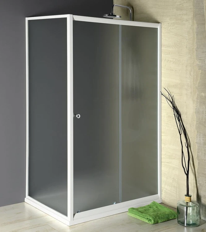 AMADEO kabina prysznicowa 1100x900mm wariant L/P, szkło Brick