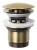 Korek umywalkowy 5/4“, klik- klak, duży grzybek, 30-45mm, ciemny brąz