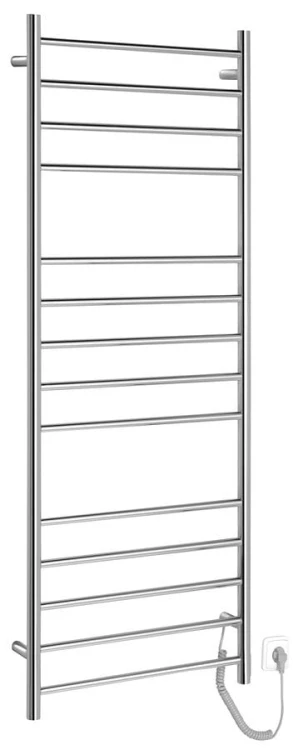 REDONDO elektryczna suszarka na ręczniki, okrągła, 600x1500 mm, 130 W, stal nierdzewna polerowana
