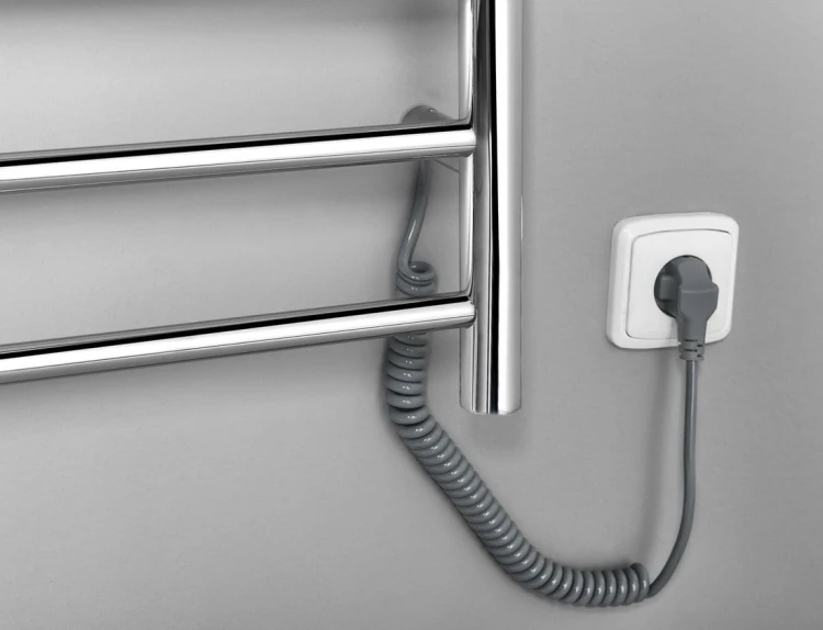 REDONDO elektryczna suszarka na ręczniki, okrągła, 600x1500 mm, 130 W, stal nierdzewna polerowana #5