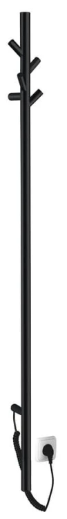 PASADOR elektryczna suszarka na ręczniki, okrągła, 150x1500 mm, 30 W, czarny mat