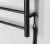 REDONDO elektryczna suszarka na ręczniki, okrągła, 500x900 mm, 75 W, czarny mat #3